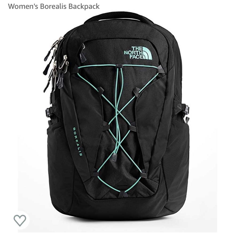 THE NORTH FACE borealis black/ teal backpack